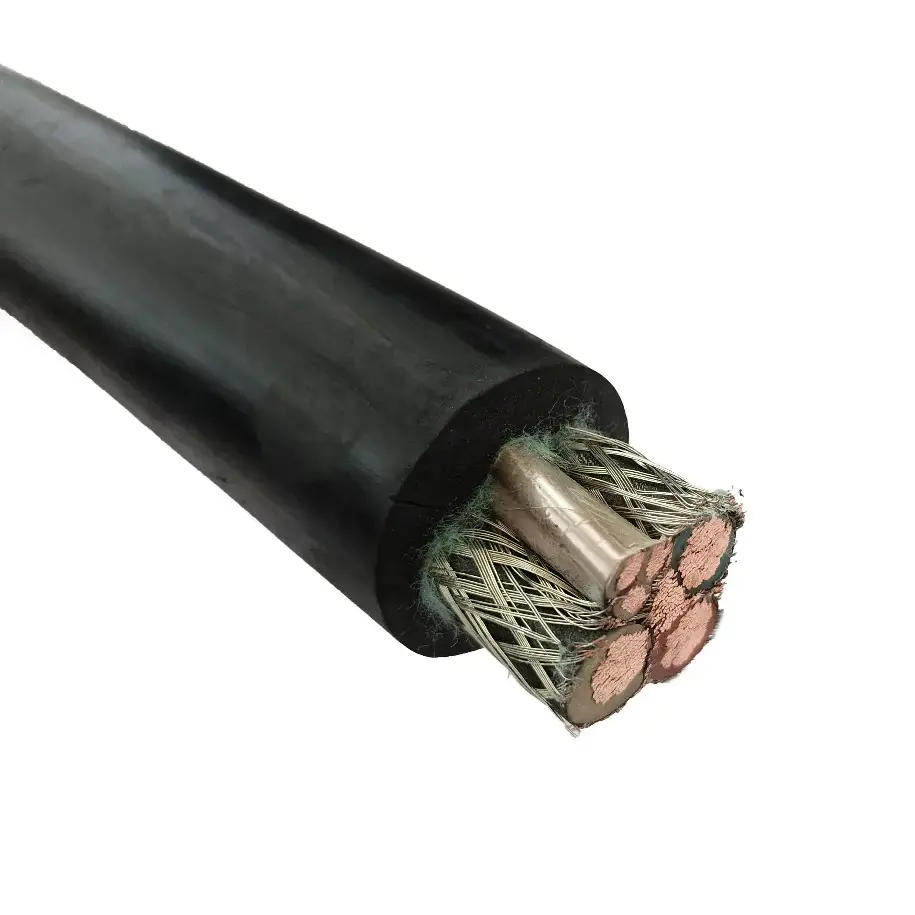 Kabel Karet Pencukur Batubara Terlindung Logam